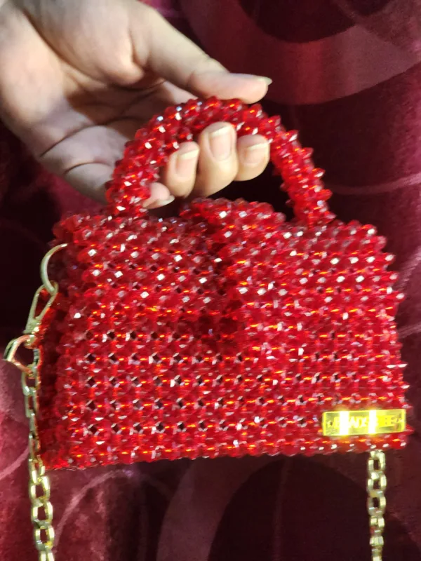 red acrylic bag