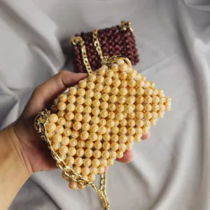 marble beaded bag