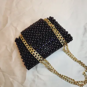 Black acrylic bag