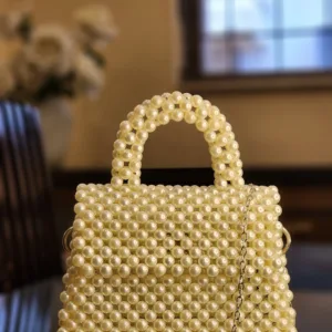 white pearl bag
